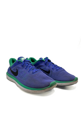 Nike Trainers Purple and Green Flex Running Depop