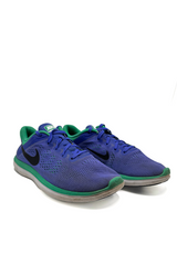 Nike Trainers Purple and Green Flex Running Depop