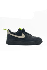 Nike Air Force 1 Black White and Neon Green