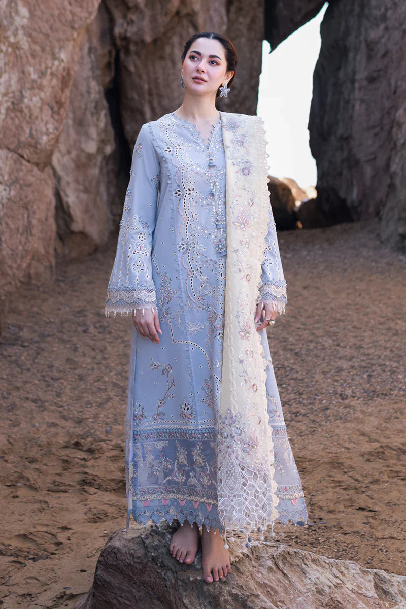 Qalamkar on Fine Quality Lawn with Organza Emb Dopatta