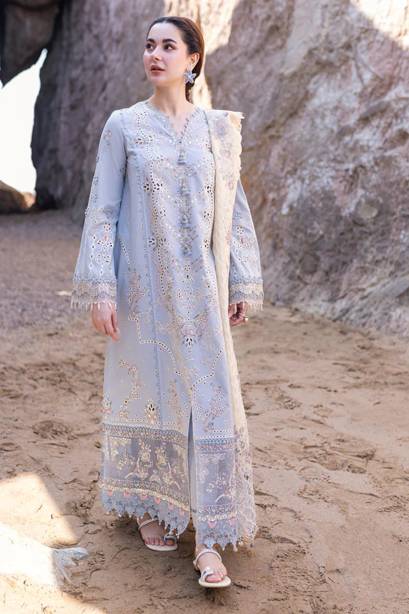 Qalamkar on Fine Quality Lawn with Organza Emb Dopatta