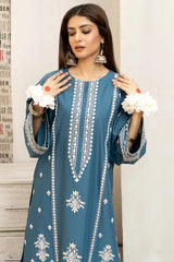 A sling on emb Lawn with voil diamond Dopatta